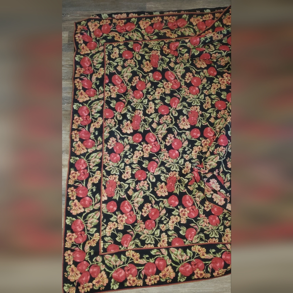 April Cornell Tablecloth 60X120 Apples Cotton